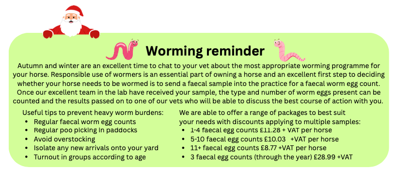 Worming reminder